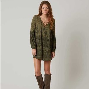 Billabong Just Like You Long Sleeve Dress Size: L